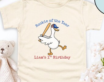 Baseball Themed Birthday Matching Family Shirts, Rookie of the Year Birthday Party, Baseball Birthday Tee Mom Dad