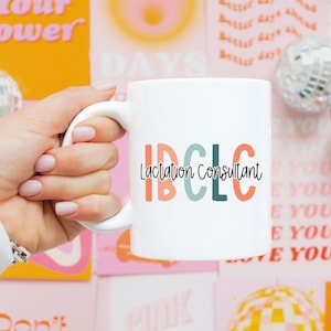 Niedliche Still-Berater Tasse, Geschenk für Stillbildungs-Beraterin, Retro Geburts-Arbeitskraft-Tasse, CLC Geschenk IBBLC Stillkaffeetasse,