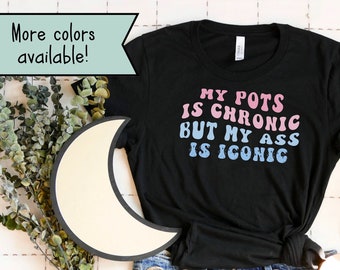 Camiseta del síndrome POTS, síndrome de taquicardia ortostática postural, concienciación sobre el POTS, camiseta divertida sobre enfermedades invisibles, día de brote de enfermedad crónica