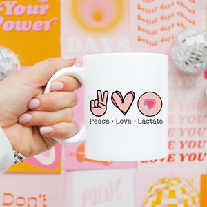 Niedliche Still-Berater Tasse, Geschenk für Stillbildungs-Beraterin, Retro Geburts-Arbeitskraft-Tasse, CLC Geschenk IBBLC Stillkaffeetasse,