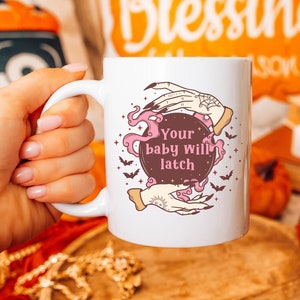 Halloween-Laktations-Berater-Tasse, Herbst-Stillbildungs-Berater Geschenk, Retro Geburts-Arbeitskraft-Tasse, CLC Geschenk IBLC Lactation Kaffeetasse