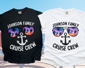 Benutzerdefinierte passende Familien-Kreuzfahrt-T-Shirts, personalisierte Cruise Squad 2026-T-Shirts, lustige Gruppen-Kreuzfahrt-T-Shirts Cruise Crew-Shirts für Erwachsene und Kinder