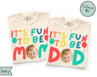 It's Fun to Be One Birthday Matching Family Shirts, Boys First Birthday, Girls First Birthday Party, BDay Shirt Mom Dad Fun BDay Theme