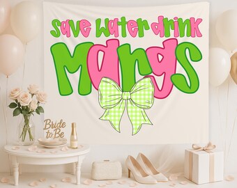節水ドリンク マルガリータ パーティーデコレーション、マルガリータと結婚のタペストリー、マルガリータの独身パーティーデコレーション、マルガリータ バースデーパーティーバナーサイン