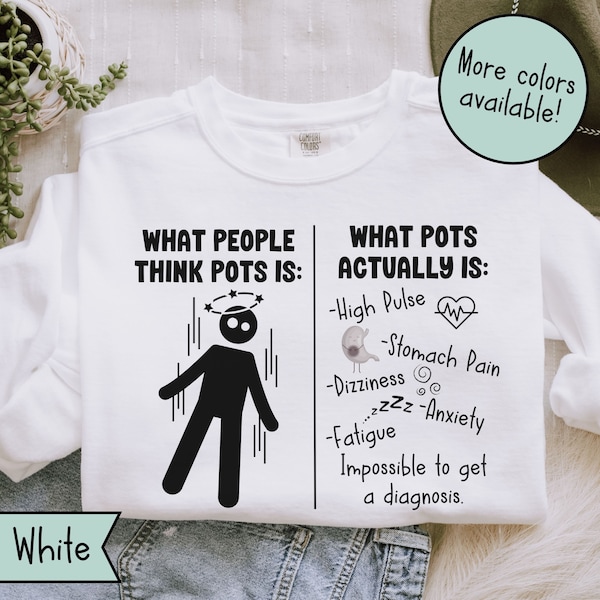 POTS Syndrome Comfort Colors Sweatshirt, Flare Day Sweater, EDS Flare, POTS Awareness Shirt, Funny Chronic Illness TShirt, Spoonie Tee Shirt