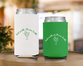 Custom Last Pickle She'll Ever Tickle Bachelorette Can Coolers, Pickle Themed Bachelorette Party Favors, Gift for Bridesmaid, Drink Sleeves