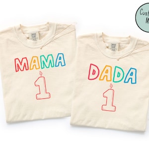 It's Fun to Be One Birthday Matching Family Shirts, Boys First Birthday, Girls First Birthday Party, BDay Shirt Mom Dad Fun BDay Theme image 2