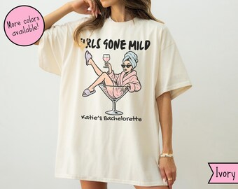 Custom Girls Gone Mild Shirts, Girls Gone Mild Bachelorette TShirts, PJs and Prosecco Tees, Matching Chill Bachelorette Sleepover TShirts