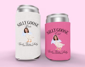 Silly Goose Bachelorette Can Coolers, Girls Gone Silly Bachelorette Party Favors,   Silly Goose Bachelorette Party Gift for Bridesmaid