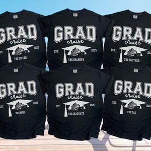 Custom Family Graduation Cruise Shirts, Matching Family Graduation Cruise TShirts, Graduation Cruise Crew Tees, Class of 2025 Family Trip
