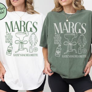 Camisetas personalizadas de margaritas y matrimonio para despedida de soltera, camisetas de lujo para despedida de soltera, camisetas de margaritas dibujadas a mano para despedida de soltera.