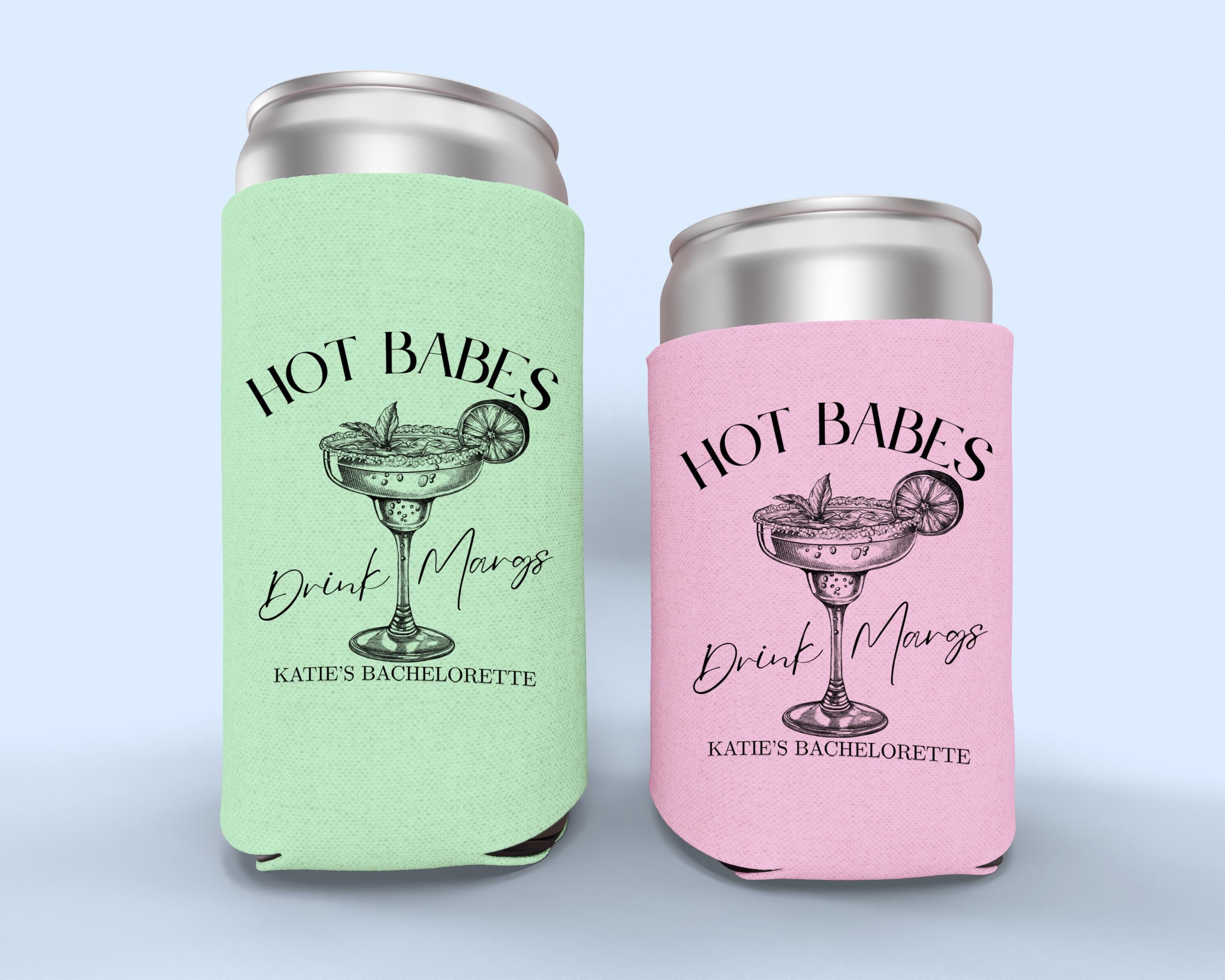 Custom Margs and Matrimony Bachelorette Can Coolers, Personalized Margaritas & Matrimony Drink Sleeves, Bridesmaid Gift, Margs Party Favor