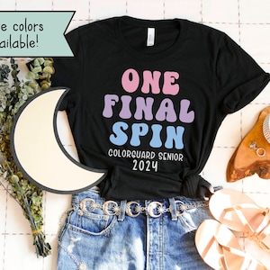 Customized Colorguard Senior Shirt, Retro Personalized Color Guard Team TShirt, Custom Matching Color Guard Squad Tee, Colorguard Captain