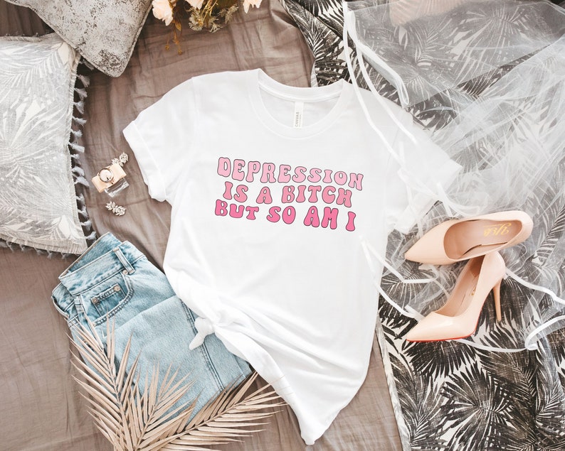 Mental Health Awareness Shirt, Funny Anxious Shirt, Sarcastic Anxiety Tee, Antidepressant Shirt, Funny Gen Z Depression TShirt, Tee image 5