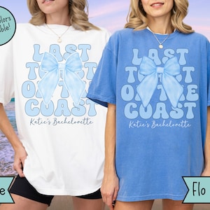 Custom Last Toast on the Coast Bachelorette Party Shirts Luxury Beach Bach Party TShirts Matching Beach Bachelorette Social Club Tee Shirts