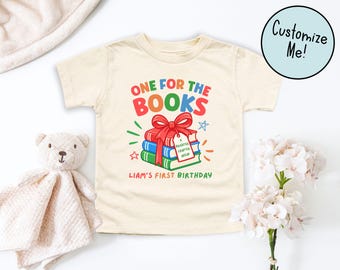 One for the Books Birthday Matching Family Shirts, Boys First Birthday, Girls First Birthday Party, Mom Dad Chapter One Reading Themed BDay