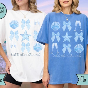Custom Last Toast on the Coast Bachelorette Party Shirts Luxury Beach Bach Party TShirts Matching Beach Bachelorette Social Club Tee Shirts