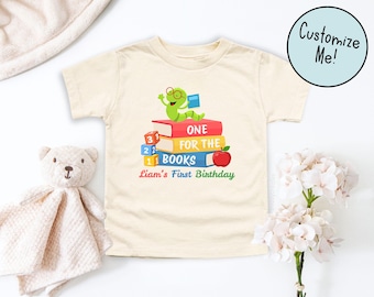 One for the Books Birthday Matching Family Shirts, Boys First Birthday, Girls First Birthday Party, Mom Dad Chapter One Reading Themed BDay