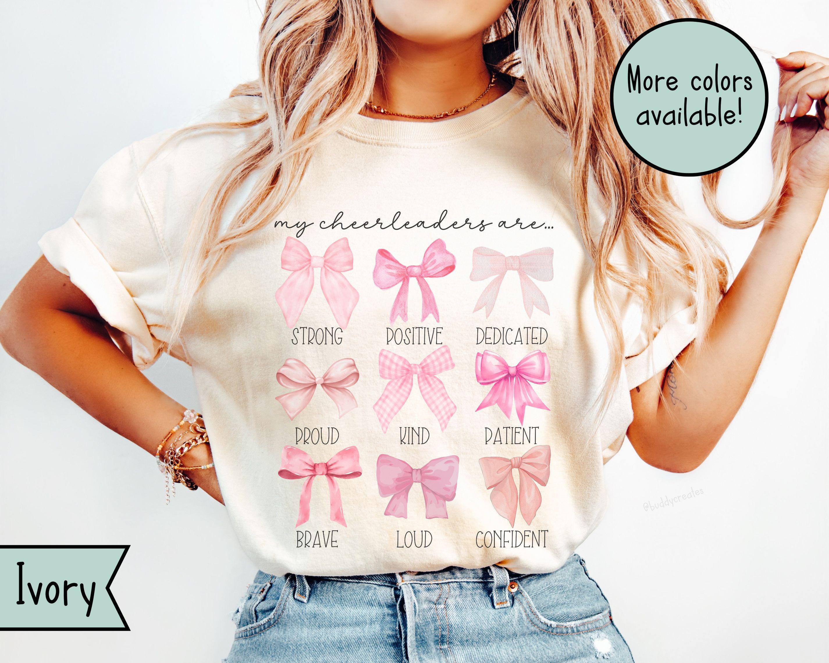 Camiseta de colores cómodos para entrenador de porristas, linda