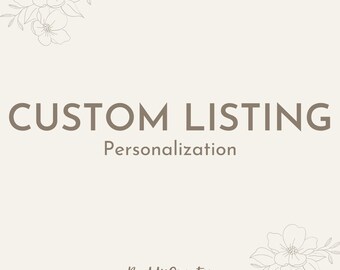 Personalization