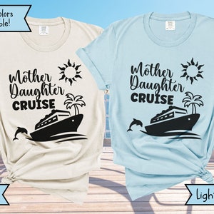 Bijpassende moeder-dochter cruise-shirts, Moederdagcruise T-shirt, moeder-dochter trip-T-shirt, moeder-dochter cruise vakantie meisjestrip cruise-shirt