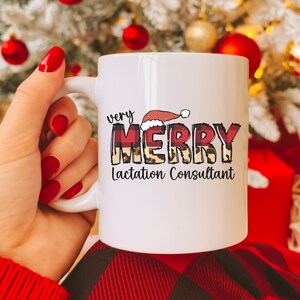 Weihnachts-Laktations-Berater-Tasse, festliches Still-Bildungs-Berater-Geschenk, Geburts-Arbeitskraft-Tasse, CLC Geschenk IBLC Lktations-Kaffeetasse