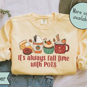 Fall POTS Syndrome Comfort Colors Sweatshirt, Postural Orthostatic Tachycardia Syndrome TShirt, Autumn POTS Awareness Shirt, Spoonie Tee