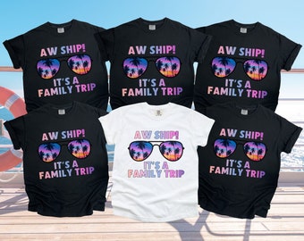 Benutzerdefinierte passende Familien-Kreuzfahrt-T-Shirts, personalisierte Cruise Squad 2026-T-Shirts, lustige Gruppen-Kreuzfahrt-T-Shirts Cruise Crew-Shirts für Erwachsene und Kinder
