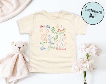 One for the Books Birthday Matching Family Shirts, Boys First Birthday, Girls First Birthday Party, Mom Dad Chapter One Reading Themed BDay