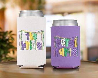 Custom New Orleans Bachelorette Can Coolers, NOLA Girls Trip Party Favors for Mardi Gras Bachelorette Decor Gift for Bridesmaid