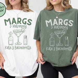 Camisetas personalizadas de margaritas y matrimonio para despedida de soltera, camisetas de lujo para despedida de soltera, camisetas de margaritas dibujadas a mano para despedida de soltera.