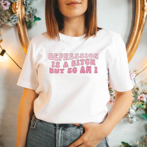 Mental Health Awareness Shirt, Funny Anxious Shirt, Sarcastic Anxiety Tee, Antidepressant Shirt, Funny Gen Z Depression TShirt, Tee image 6
