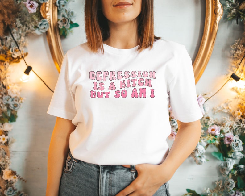 Mental Health Awareness Shirt, Funny Anxious Shirt, Sarcastic Anxiety Tee, Antidepressant Shirt, Funny Gen Z Depression TShirt, Tee image 6