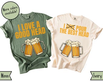 Funny Oktoberfest Couples Shirt: Raunchy Adult Tee for Husband and Wife