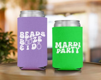 Custom New Orleans Bachelorette Can Coolers, NOLA Girls Trip Party Favors for Mardi Gras Bachelorette Decor Gift for Bridesmaid