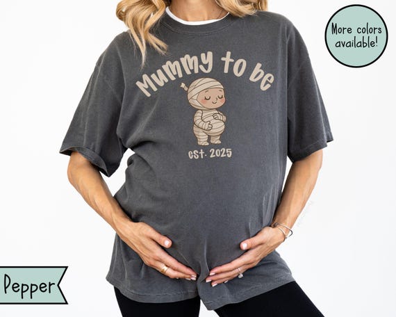 Camiseta divertida de Halloween para anunciar el embarazo de mamá