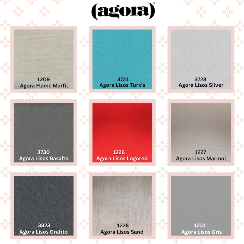 Agora Outdoor Fabric Sample Pack – Sun-resistant, Water-resistant ...
