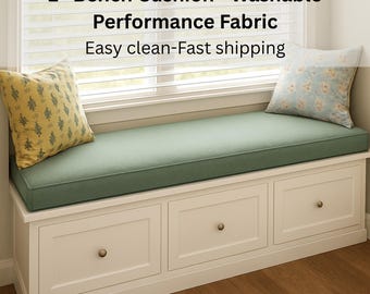 Custom Indoor Bench Cushion 2" Thick