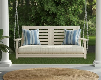 Custom Porch Swing Cushion: 3" Sunbrella Canvas, Water & Fade Resistant