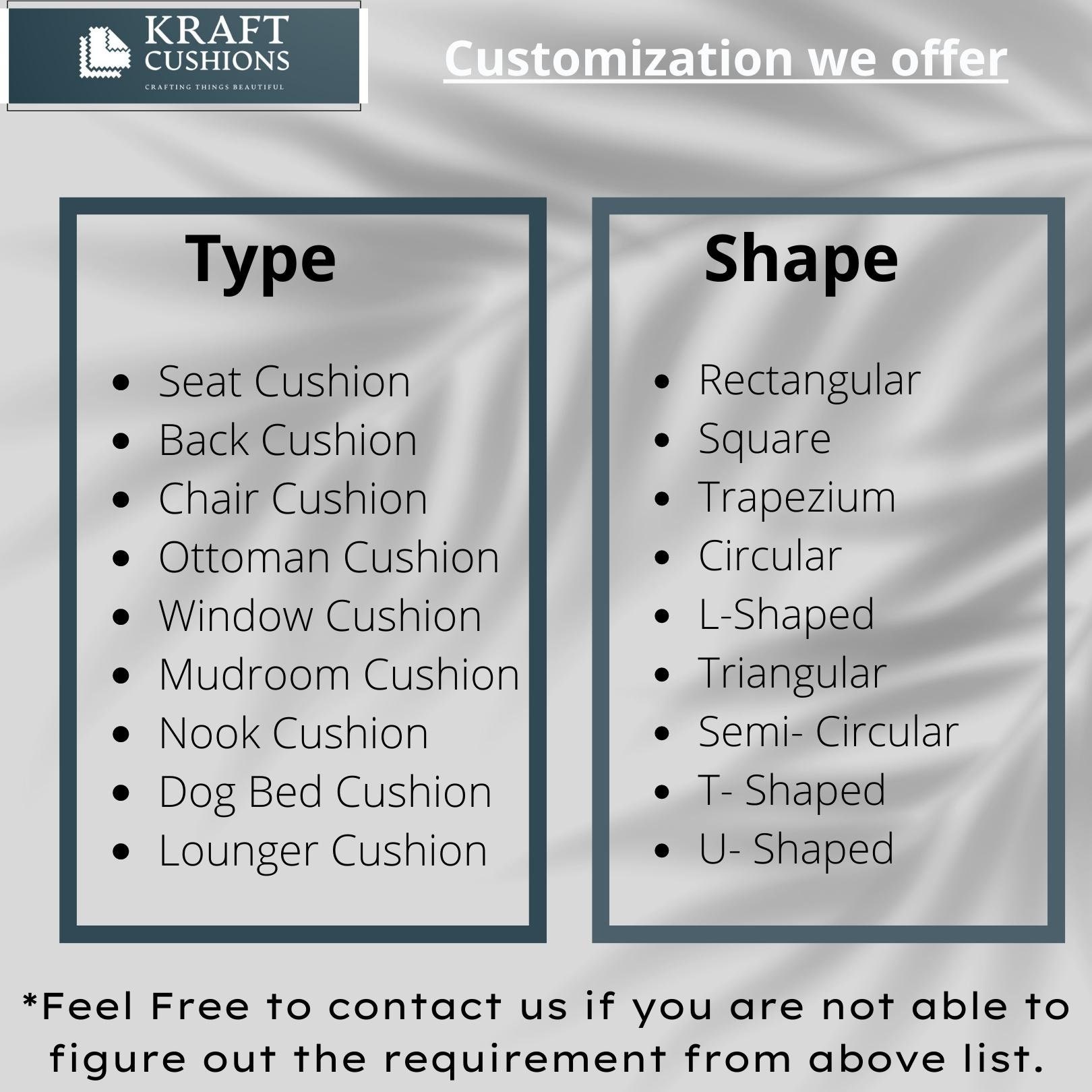 Custom Shape Outdoor Cushion/sofa Seat Cushion/custom - Etsy