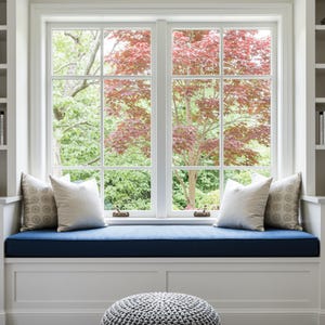 Custom Bench Cushion & Window Seat Pad – 3&quot; Thick Foam with Removable Zippered Cover