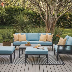 Custom Outdoor Cushions: Sunbrella Patio, Garden, and Sofa