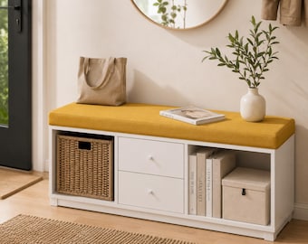 Custom Kallax Bench Cushion | Upholstery Seat Pad for Reading Nook, Window Seat