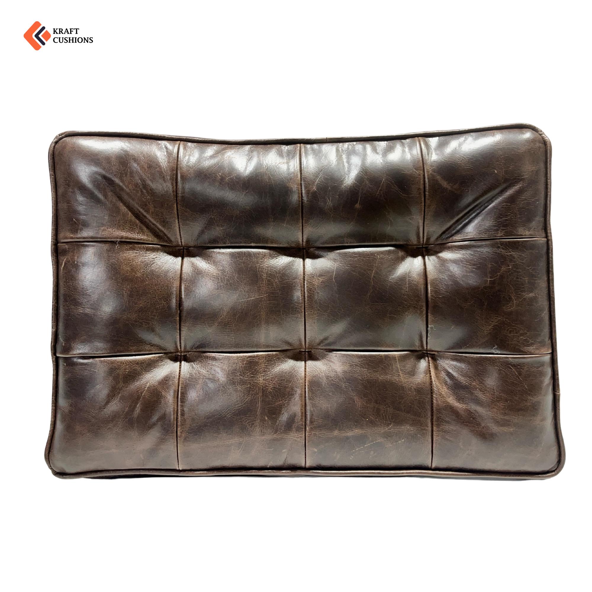 Custom Tufted Leather Cushions – Crafted for Luxurious Comfort & Personalized Style