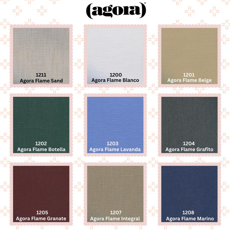 Agora Outdoor Cushion Fabric Sample Pack – UV & Mildew Resistant (set ...