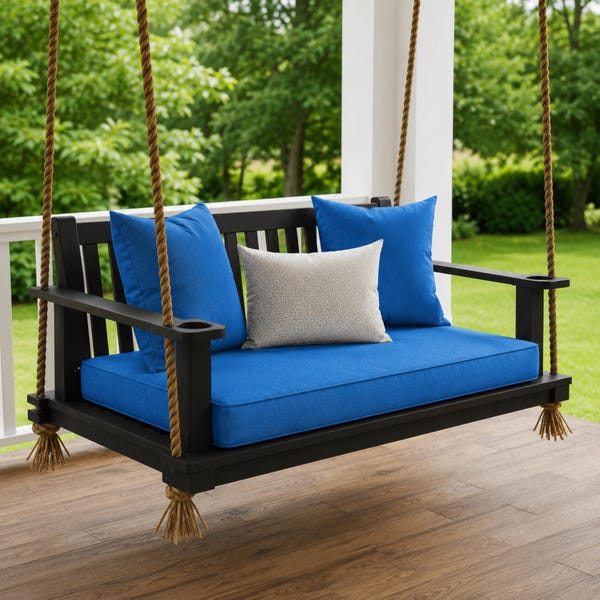 Porch Swing Cushion Custom Size | Outdoor Bench Cushion |  Sunbrella Replacement Cushion