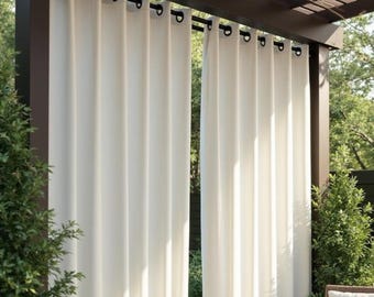 Custom Sunbrella Curtains with Grommets: UV-Resistant Weatherproof Patio Drapes