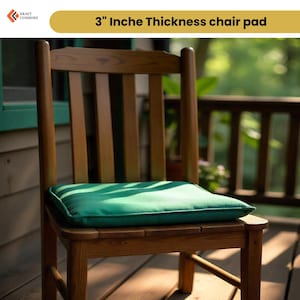 Custom Made Chair Pad – 3-Inch Thickness with Fabric Choices