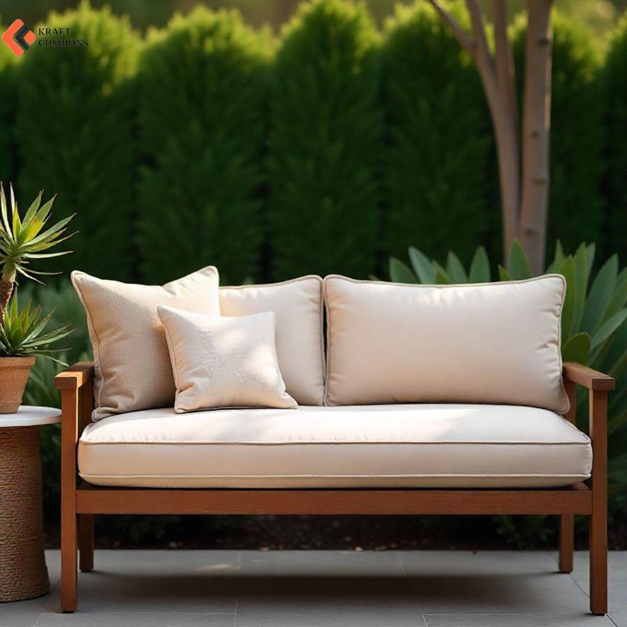 Custom Sunbrella Outdoor Seat Cushions: 3” Thick, Fade-Proof