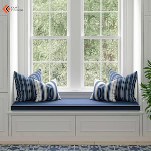 Cojín de banco personalizado: asiento de banco de interior hecho a mano, 5 cm de grosor